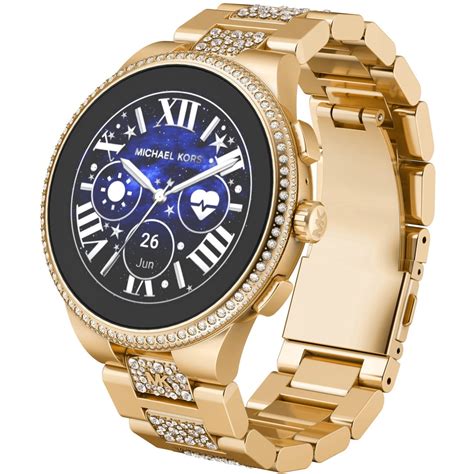 michael kors smartwatch gen 6 gold|michael kors watch gen 6.